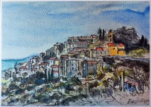 eze village A4 Eze Village - French Riviera